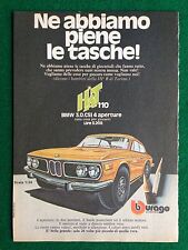 (V13) Pubblicità Advertising Clipping 19x13 cm (70s) BMW 3.0 CSI HAT 110 BBURAGO