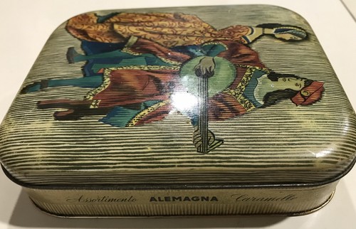 Scatola box vintage latta - box,