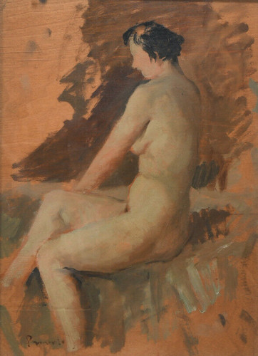 Dipinto nudo vista - , posteriore
