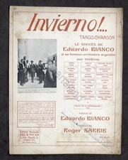 Musica Spartito - E. Bianco - Invierno!... - pianoforte - ed. 1928 ca.