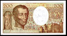 200 Francs France banknote Baron Montesquieu - Banconota da 200 Franchi Francesi