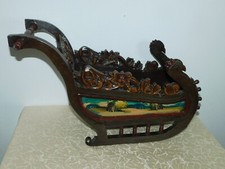 Antico Bambole Slitta Con