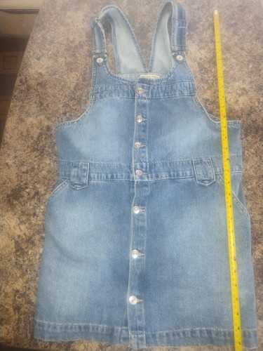 Gonna salopette blu denim - , we