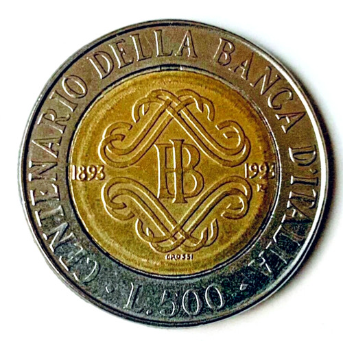 Italia 1993 moneta - moneta, l.500
