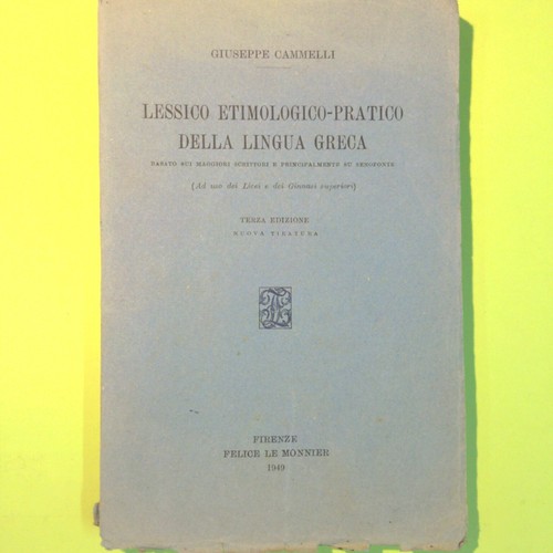 Lessico etimologico pratico - lessico,