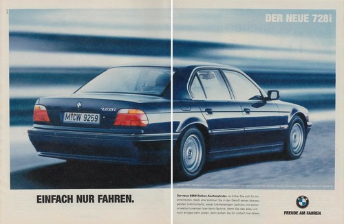 Bmw 728i pubblicità - (e38),