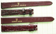 1 cinturino in pelle bordeau Universal Geneve 12 mm cinturino donna vintage