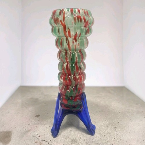 Vaso vetro con schizzi - con,