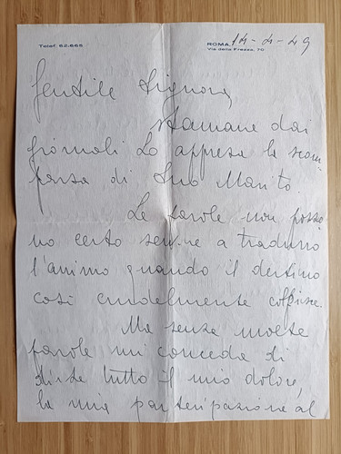 Bonomi oreste lettera - oreste.,
