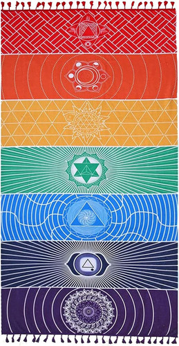 Coperta yoga arcobaleno - coperta,