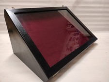 Teca vetrina espositore in legno e vetro per collezionismo espositore per mon...