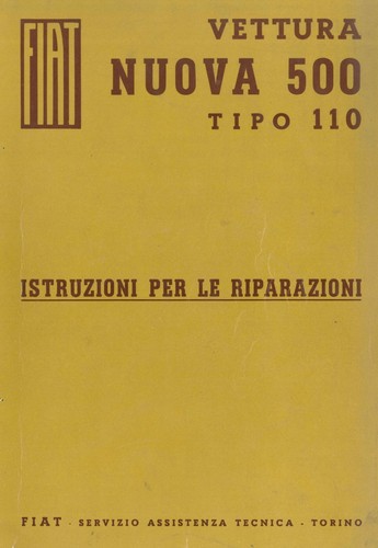 Fiat 500 1957 istruzioni - fiat,