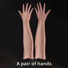 Guanti da donna realistici in