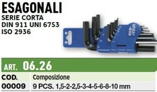 SERIE KIT SET 9 CHIAVE CHIAVI