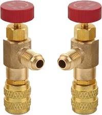 2 Pezzo Valvola di Sicurezza Refrigerante R410A R22 Controllo Carica per Flus...