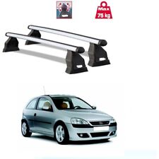 Barre Portatutto Alluminio per Opel Corsa anno 2003 Afs Roma Made In Italy