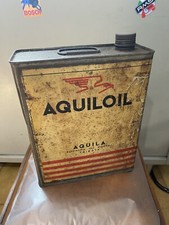 Latta olio Aquiloil molto rara - oil can Original Aquiloil