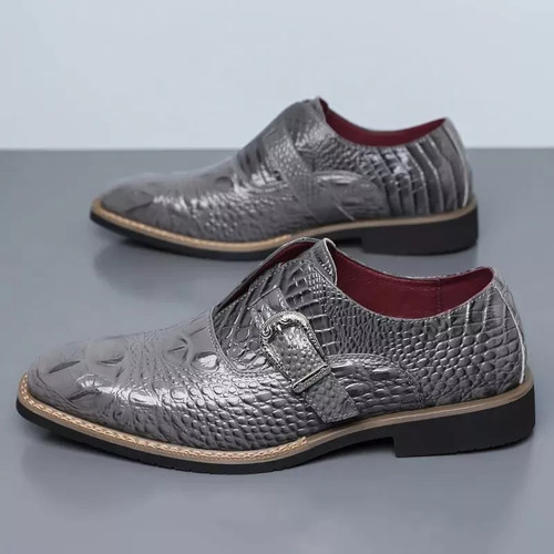 Scarpa uomo elegante grigia - scarpa,