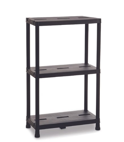 Scaffale kit piani nero - scaffale, 3
