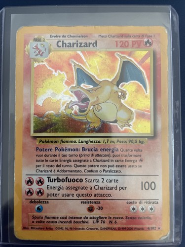 Carta pokémon charizard holo - carta,