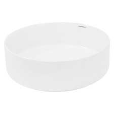 Lavabo da appoggio in ceramica vasca bianco lavello lavandini Ø 355 mm lavandino