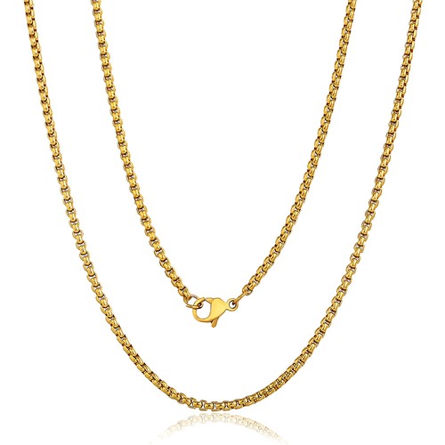 Collana catena acciaio - , inox