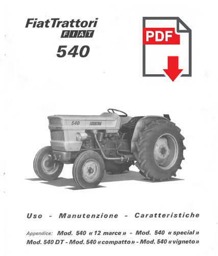 Trattore fiat 540 manuale - 540, dt