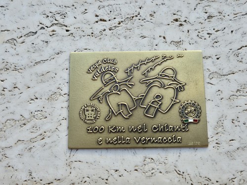 Vespa club italia placca - club,