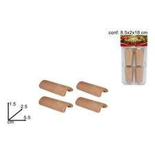 Tegole in Terracotta Miniature x 4 pz Presepe/Diorama 5.5cm DUE ESSE HS01