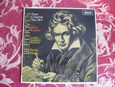 DECCA SXL 6082 WB ED1 Katchen, Beethoven piano concertos #2 & #4, Gamba NM