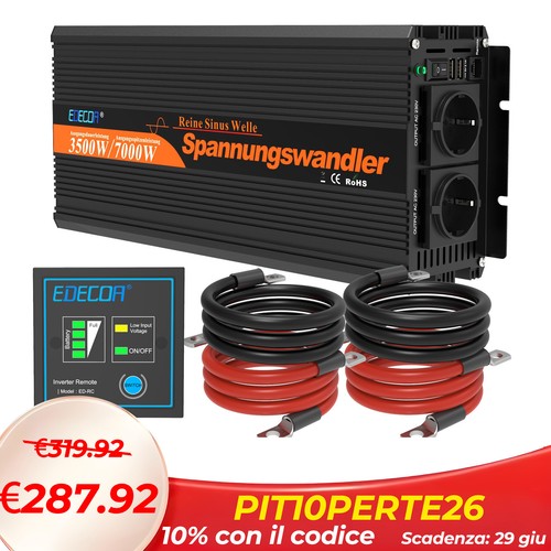 Edecoa convertitore 12v 220v - edecoa,