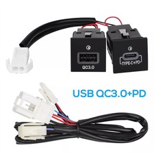Caricabatteria USB QC3.0 + PD per VW Golf GTI R-Line MK5 2006-2013 Jetta MK6 2010-2014