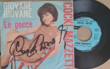 Cocki Mazzetti: Giovane Giovane / Le Gocce - 7"  ITA 63 AUTOGRAFATO