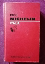 Guida MICHELIN rossa ITALIA 1988 QUASI COME NUOVA Solo segni ai bordi in coperti