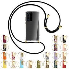 Collana (O) per Huawei P40 Pro Plus Cover protettiva Custodia con catena cordino