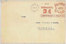 31424 Cecoslovacchia Boemia-Moravia STORIA POSTALE - MACCHINA TIMBRO POSTALE Orologi