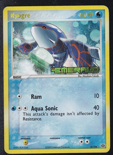Pokemon kyogre 106 reverse - 6/106,
