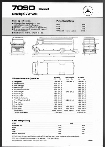 Mercedes benz 709d van - 709d,