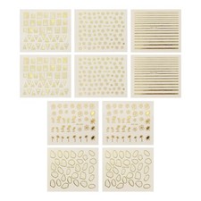  10 Sheets Unghie Sticker