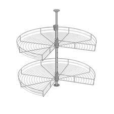 Organizer doppio ripiano inox