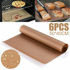 6 Pezzi Tappetino da Forno Riutilizzabile Foglio Resistente al Calore Griglia Tappetino Antiaderente