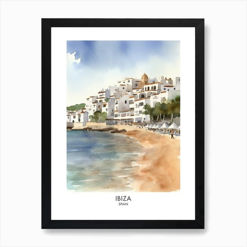 Ibiza spagna acquerello - spagna,