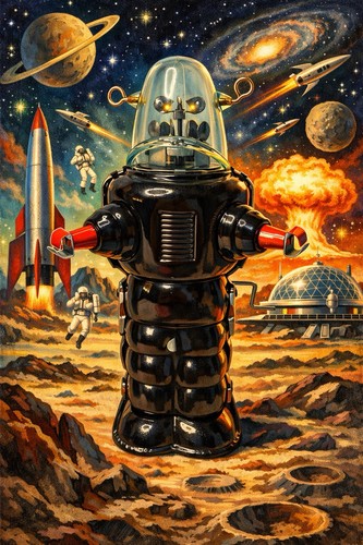 Tin robot reproduction - tin,