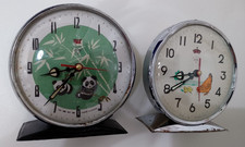 SVEGLIA A CORDA GALLINA CHE BECCA-MADE SHANGHAI-VINTAGE ANNI 60 VEDI INSERZIONE