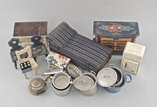 9210018 Vintage Delle Bambole Mobili E Accessori 20er Anni Divano Lunghezza 29cm