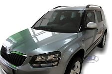 Deflettori Aria Per Skoda Yeti 2009-2017 5-Porte Set 4 Antiturbo Antivento Heko