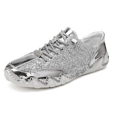 Scarpe coppia argento moda