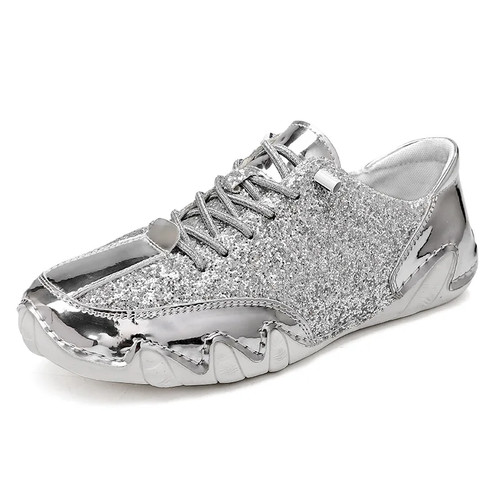 Scarpe coppia argento moda