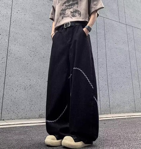 Jeans uomo nero denim - , cotone