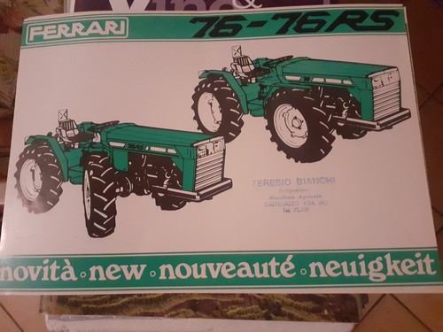 Brochure depliant trattore - brochure,